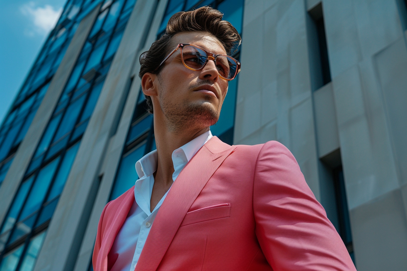 Associations élégantes : quelle couleur avec du rose pour un look masculin audacieux