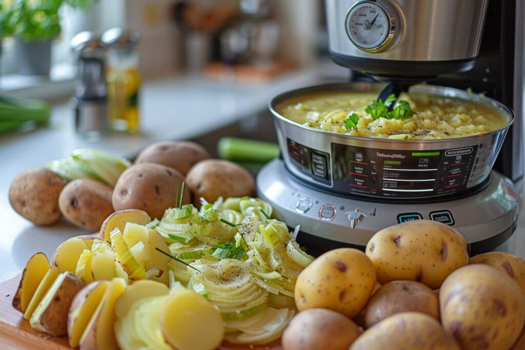 Étape par étape : Préparation du velouté pommes de terre poireaux au Thermomix