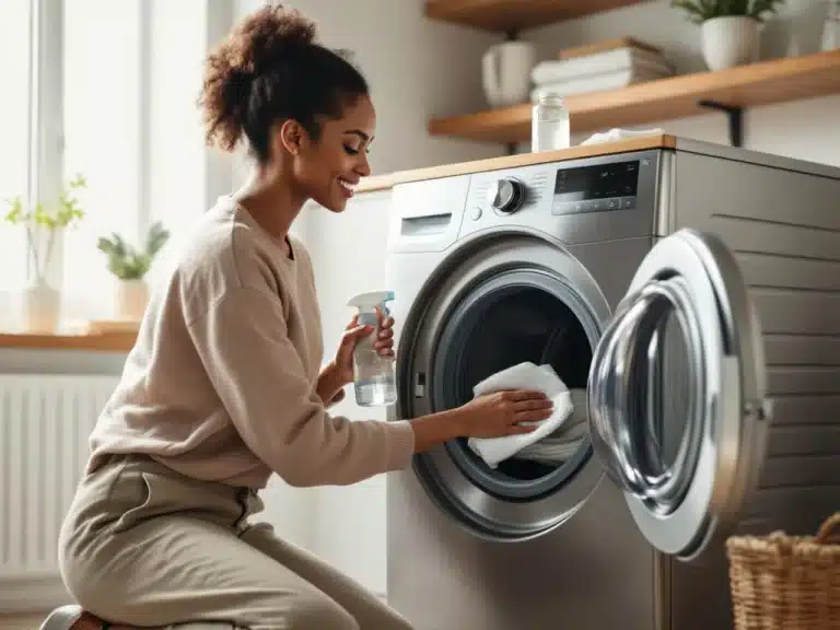 Photo nettoyer-seche-linge-vinaigre-blanc