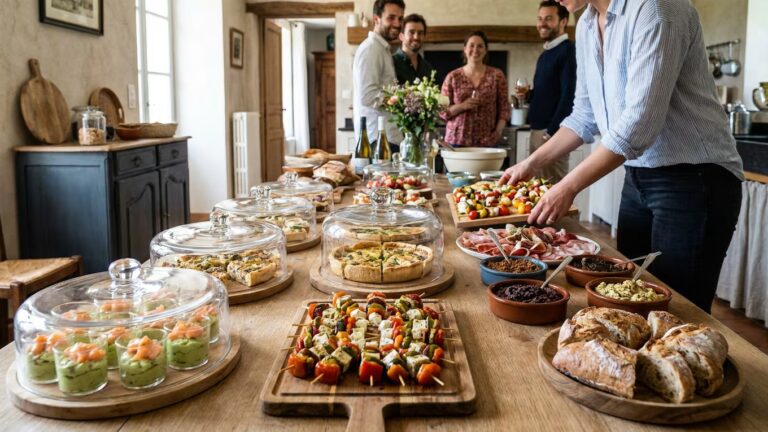 Apéritif dînatoire froid préparé la veille : organiser préparation et conservation